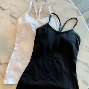 Lululemon Spaghetti Strap Tank - Black & White/ XS